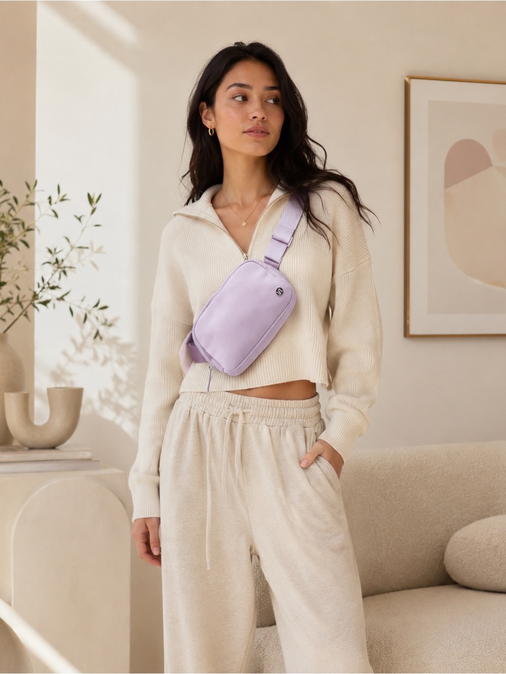 NWT Lululemon Everywhere Belt Bag 1L Unisex Purple Opal Crossbody Waist Zip Bag